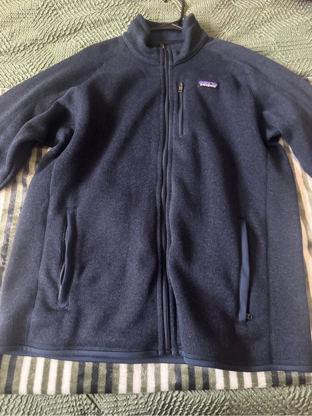 Patagonia Dark Navy Full-Zip Fleece Jacket